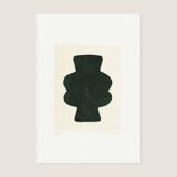 Abstract painting on paper signed Eawy.