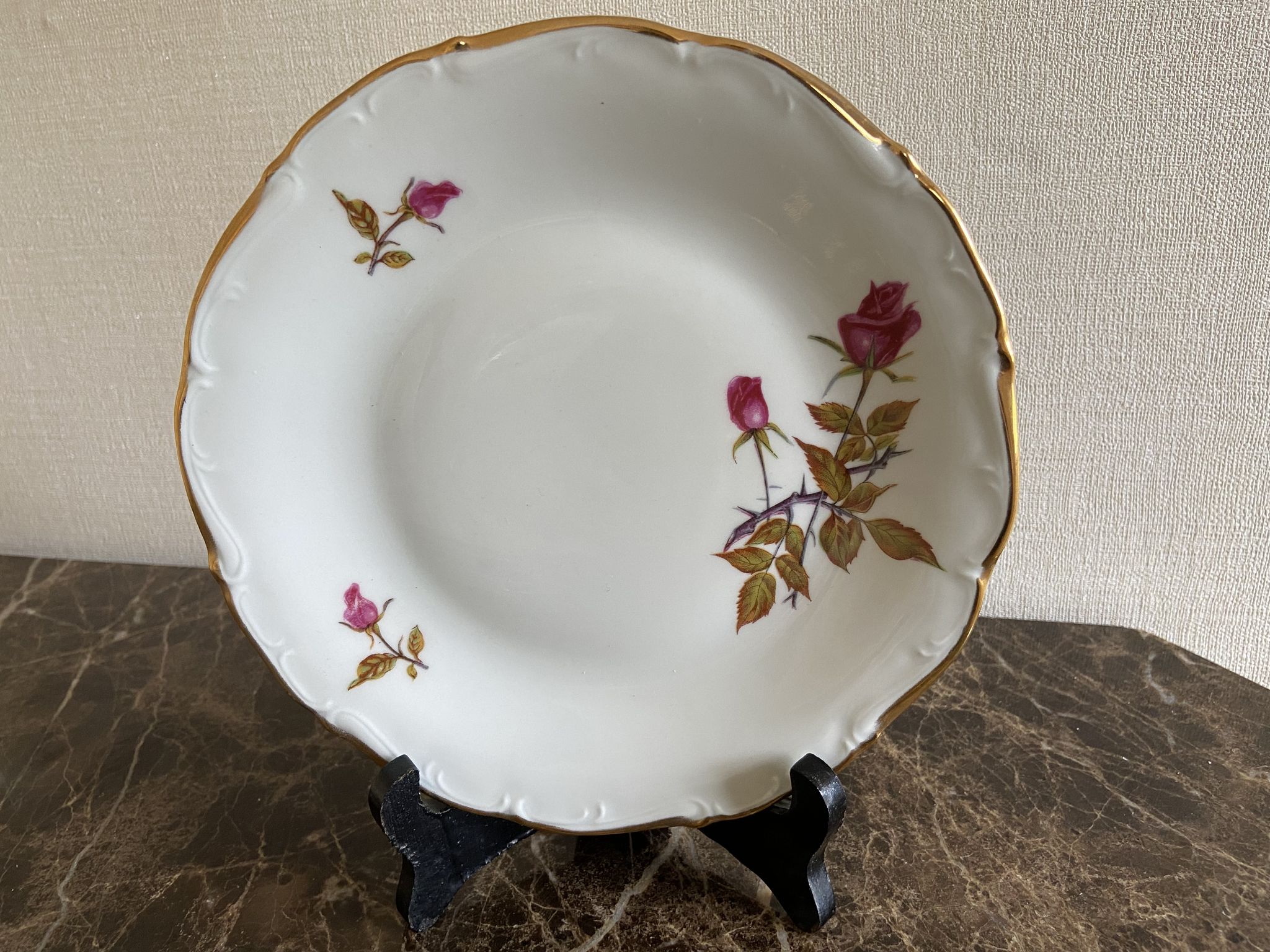 Lot de 6 assiettes à désert Porcelaine de Limoges