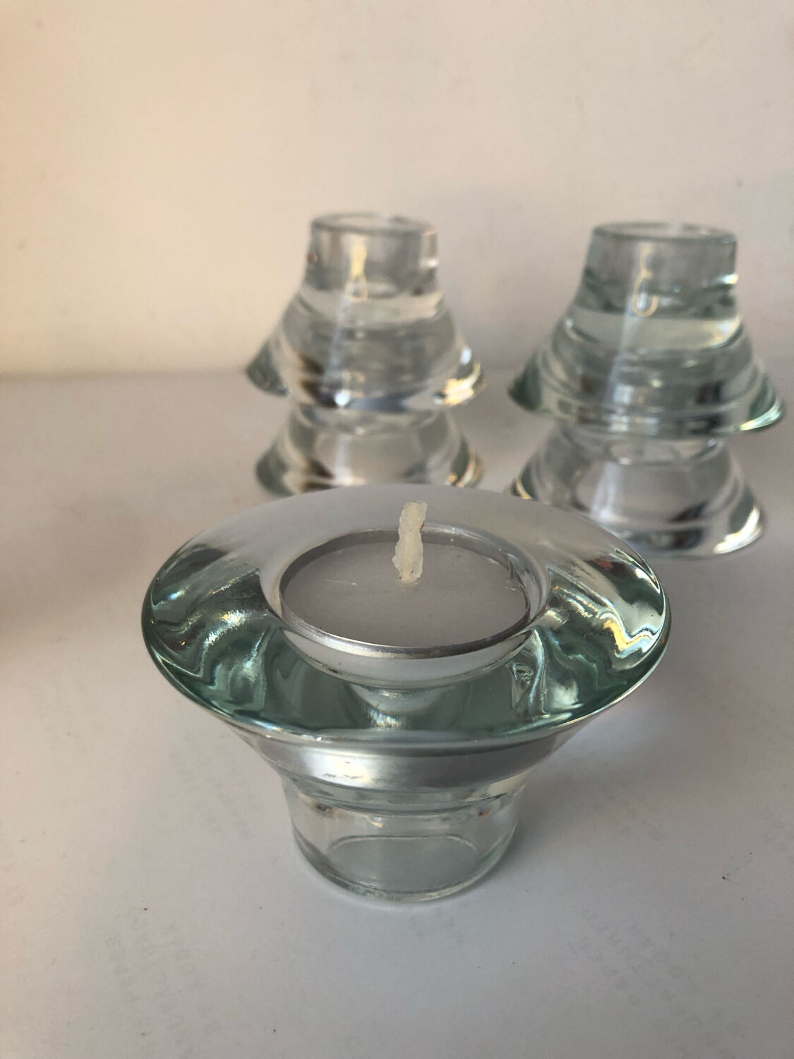 6 reversible candle holders design K and M Hagberg
