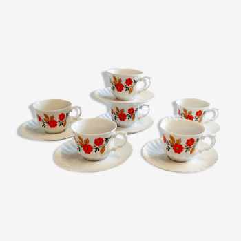 Coffee cups & under bavarian-vintage porcelain cups