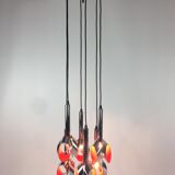 Suspension en métal chromé par Raak Amsterdam 1960 's