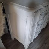 Louis XV style double crossbow chest of drawers