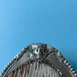 Large silver-plated shell dish