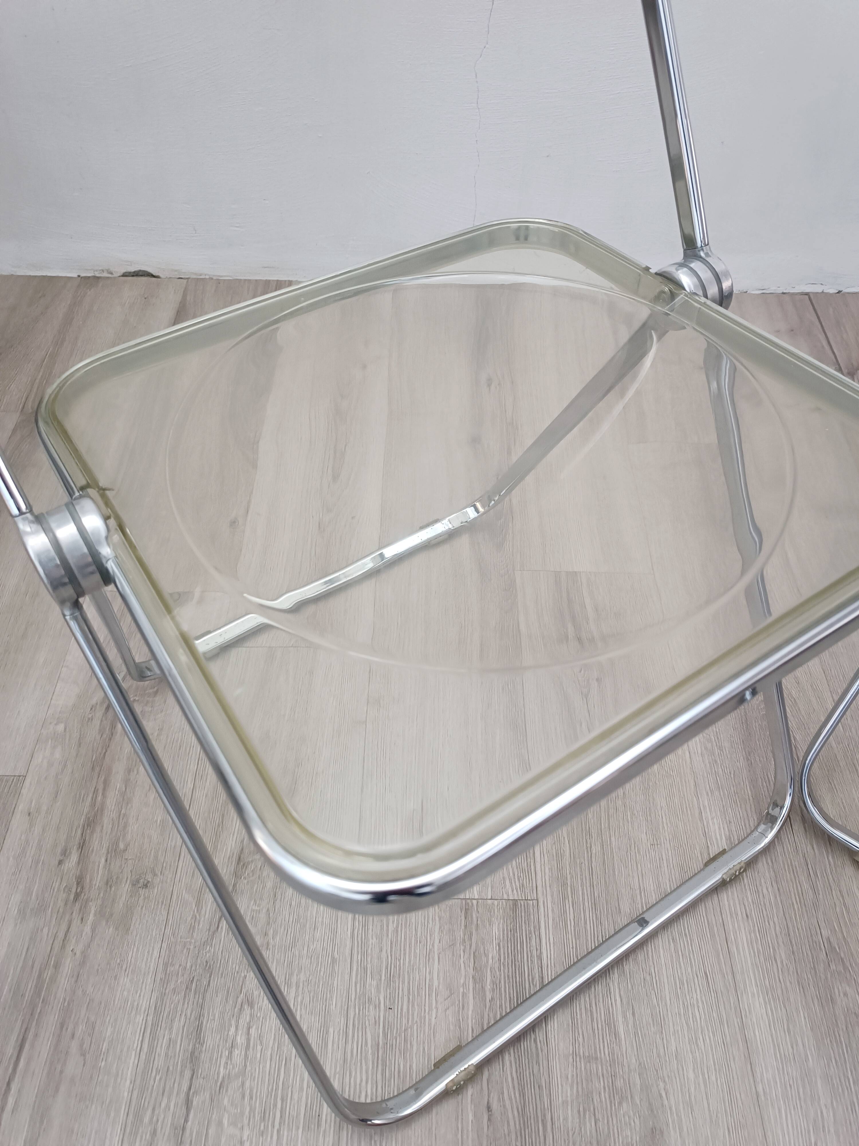 Plia chairs by Giancarlo Piretti for Anonima Castelli 1967 Original edition