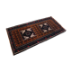 Vintage Persian Baluch rug, hand-knotted wool, 1970.