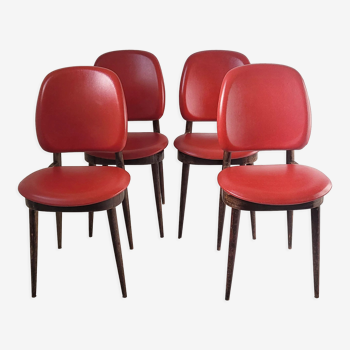 Suite of 4 vintage Pegasus chairs for Baumann 1960