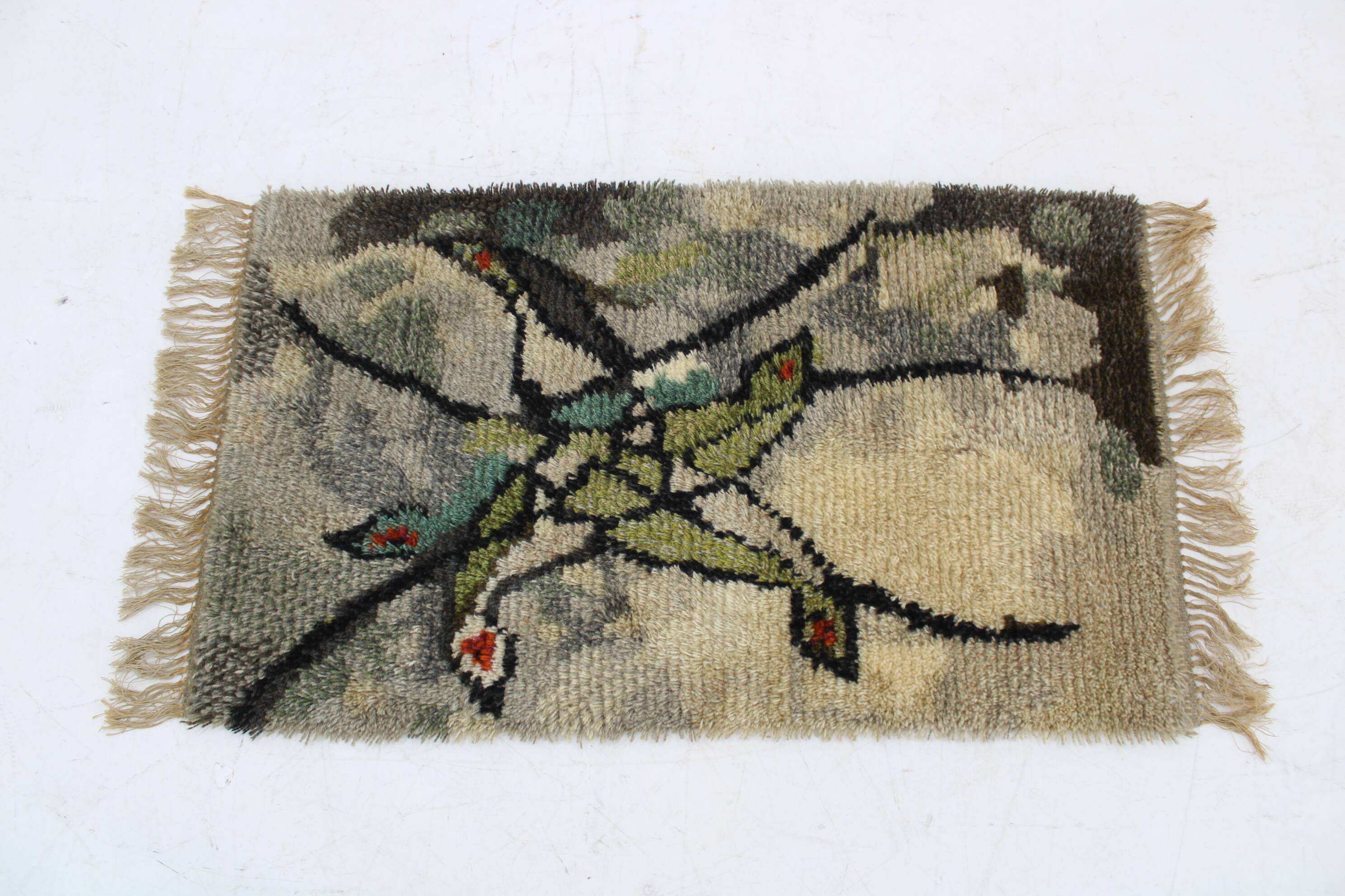 Petit tapis en laine danois des années 1970