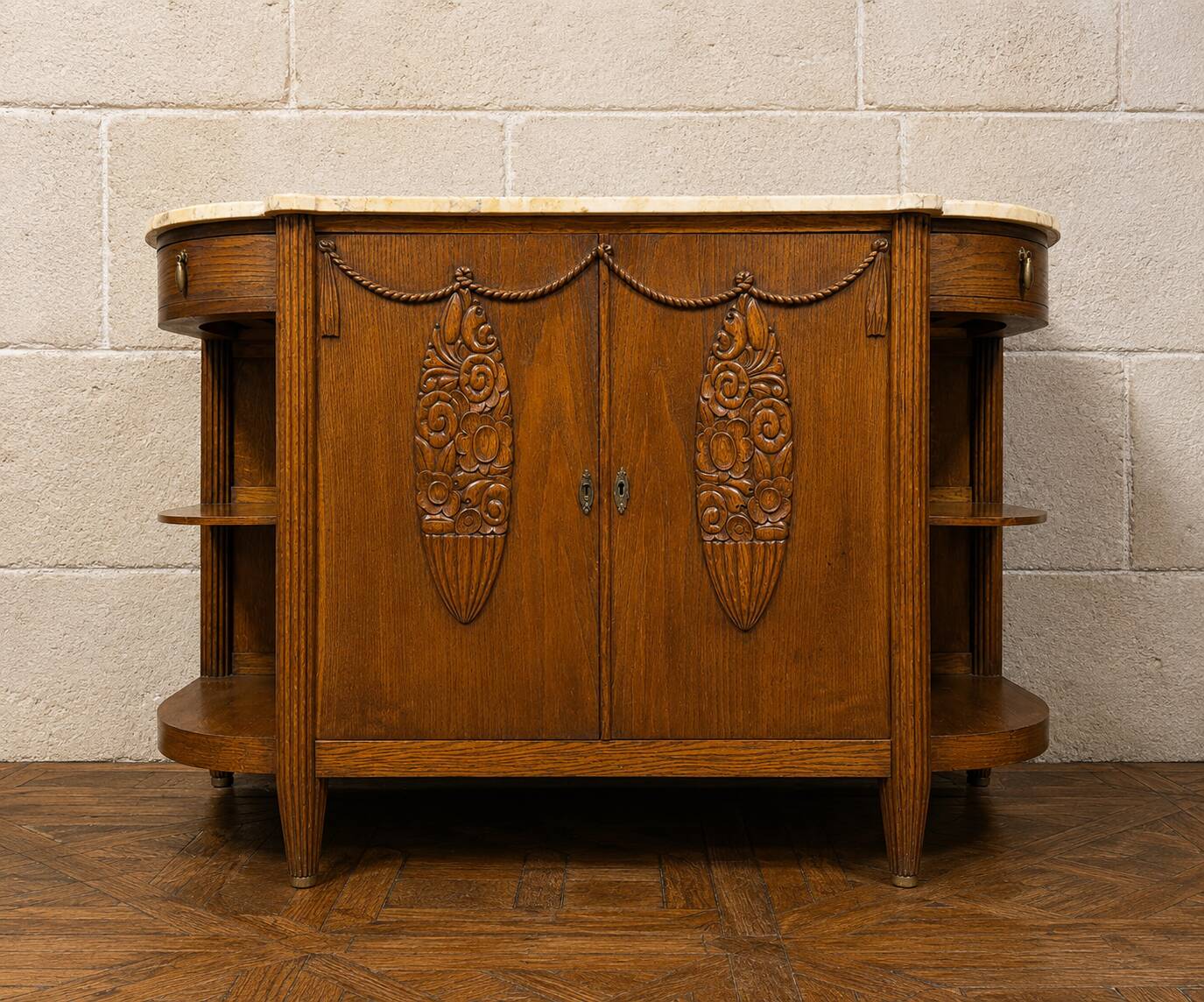 Art Deco sideboard in oak