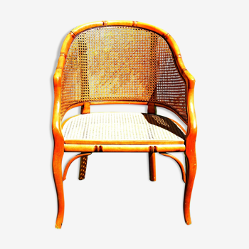 barn caned armchair