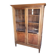 Display cabinet louis xvi style 2 doors in walnut