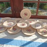 12 flat plates Digoin