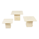 Vintage travertine nesting tables or side tables, 1970s