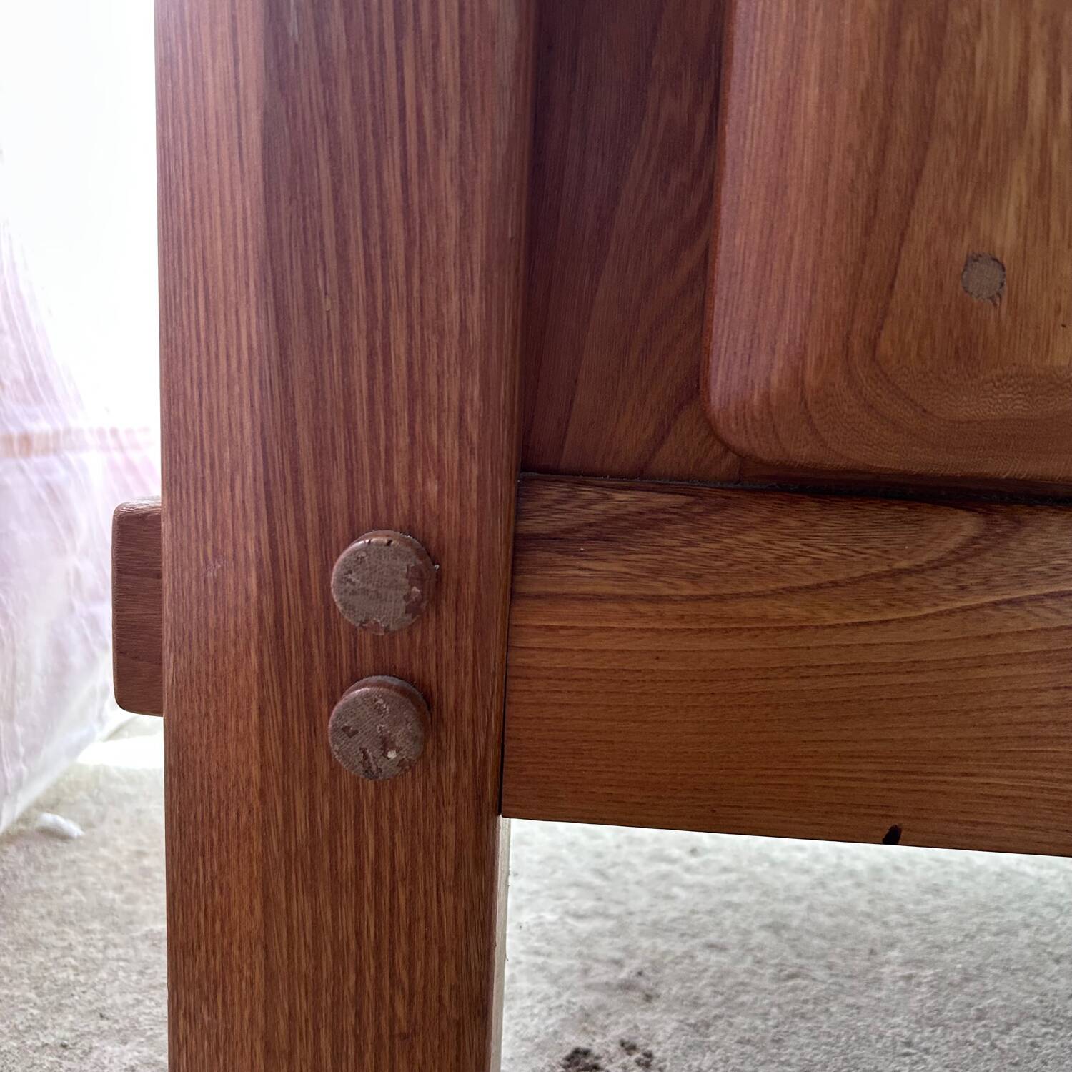 Small varnished wooden buffet