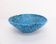 Ceramic fruit bowl with turquoise blue sea foam enamels, 1950