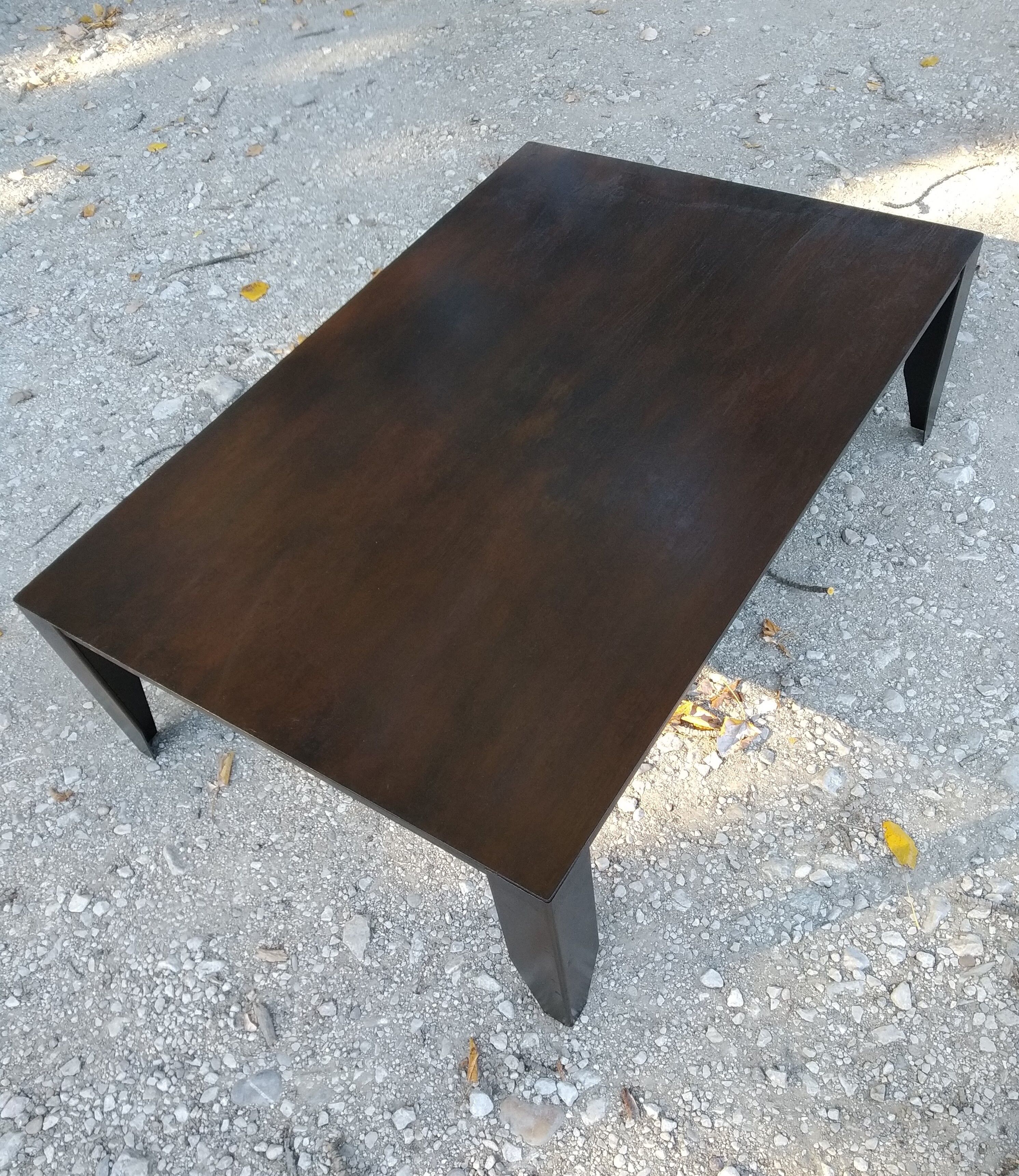 Metal industrial coffee table