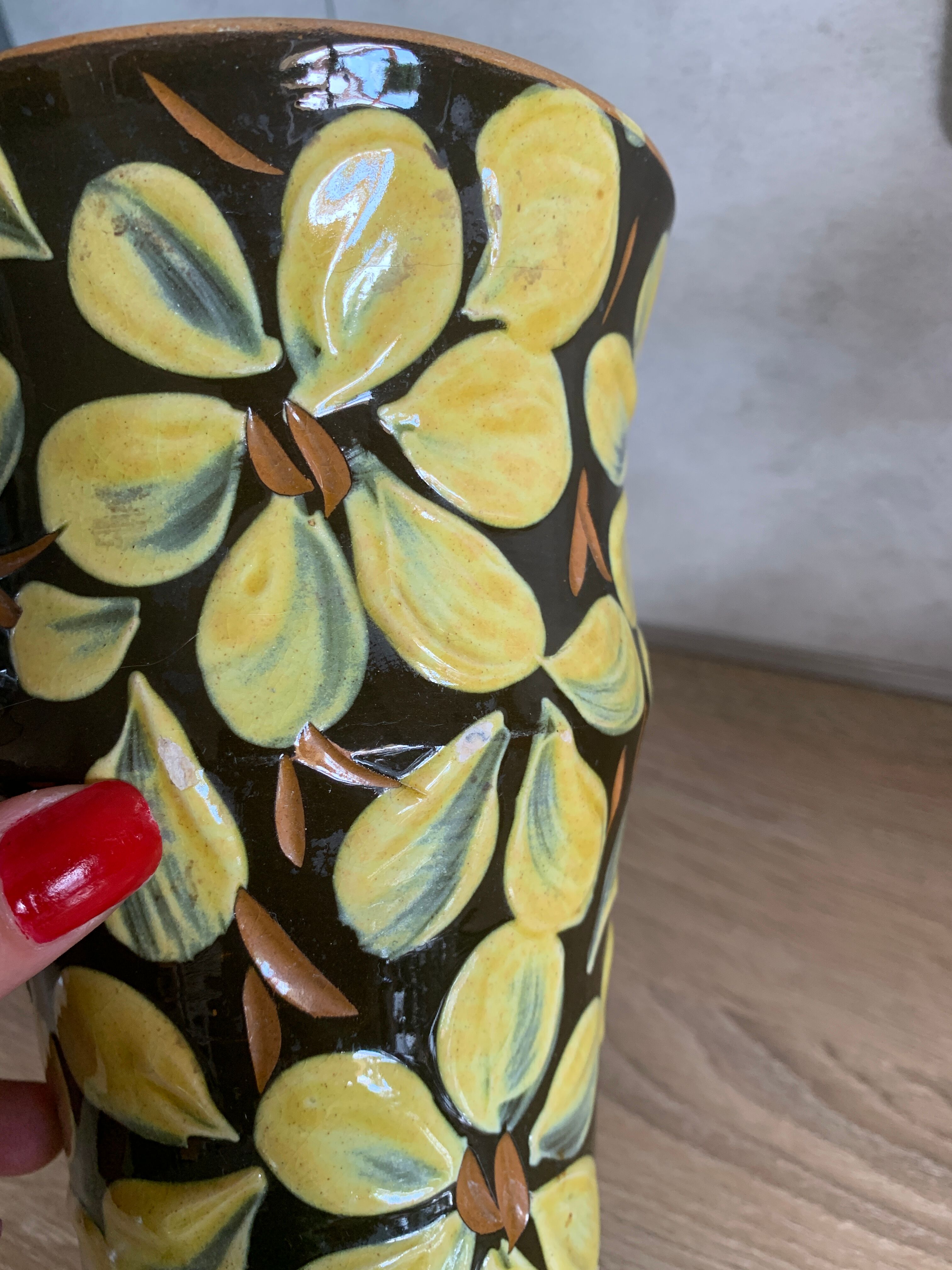 Vintage ceramic pitcher Italy