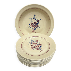 set 12 assiettes plates