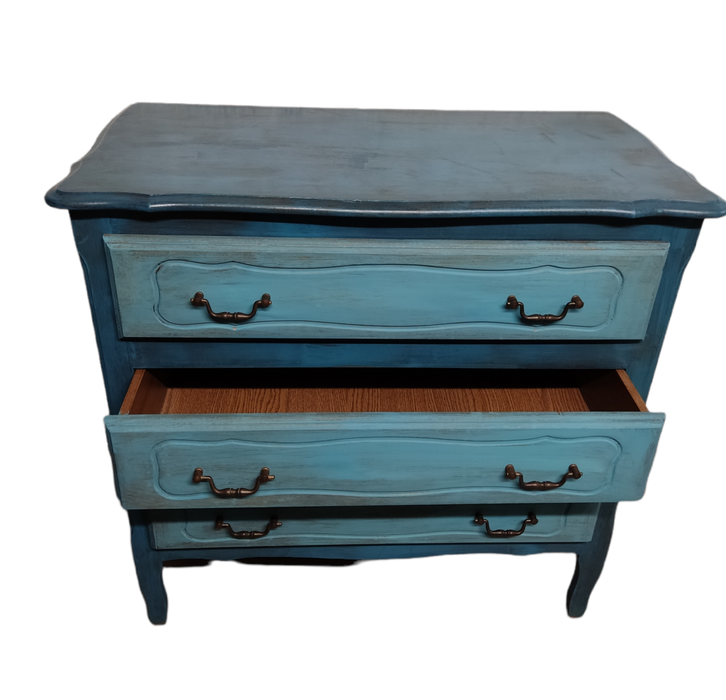 Commode cérusé bleu