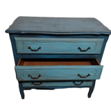 Commode cérusé bleu