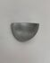 Vintage half-moon wall light in patinated steel, France, 1980