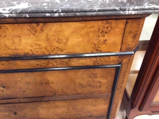 Chest of drawers 4 drawers with marble