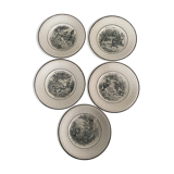 5 talking plates fables of the fountain digoin sarguemines