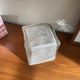 Ikea Iviken Sweden 1990s ice cube glass table lamp bedside lamp ice cube LAMP-7299