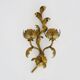 Vintage Italian wall light in gilded wood. 1970s