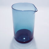 Scandinavian blue glass pitcher