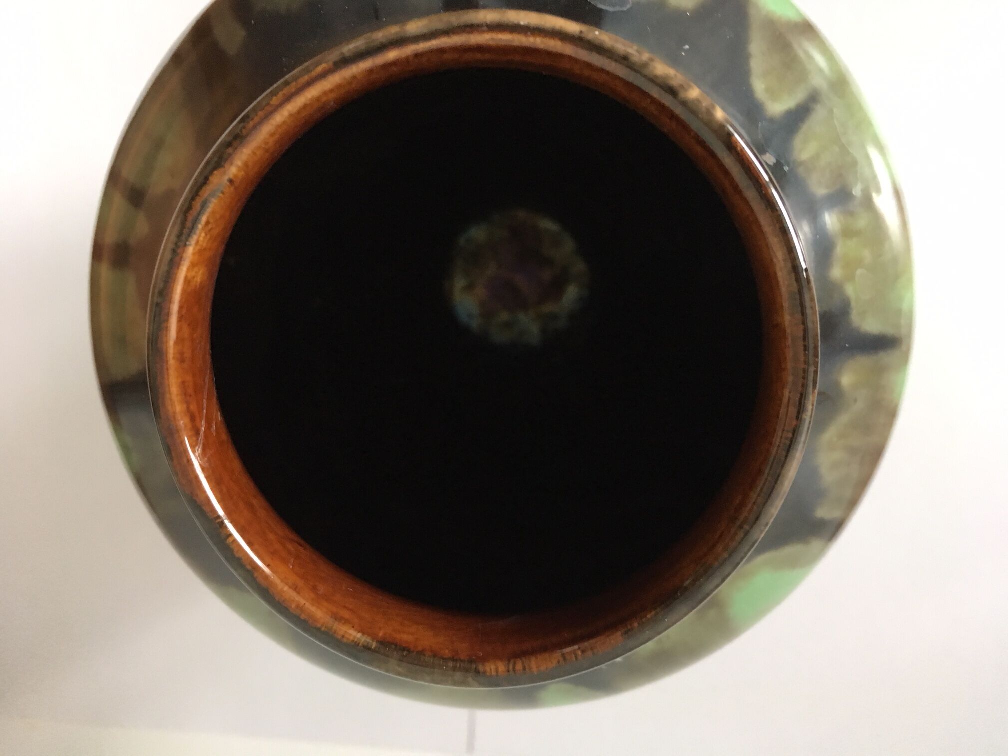 Art Nouveau Flamed Sandstone Vase