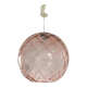 Suspension in bubble glass pink design 70s