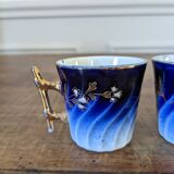 Two Luneville coffee cups