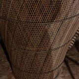 Emmanuelle vintage rattan armchair
