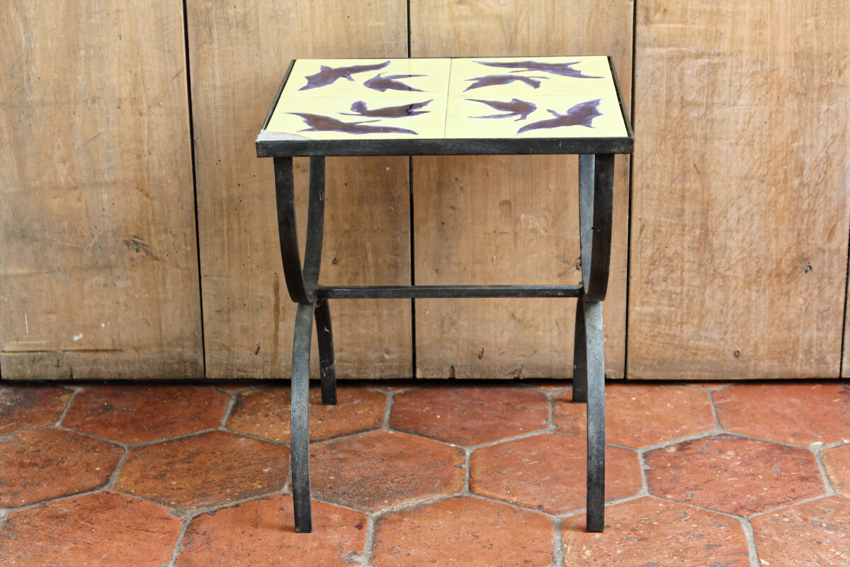 Vintage tiled coffee table