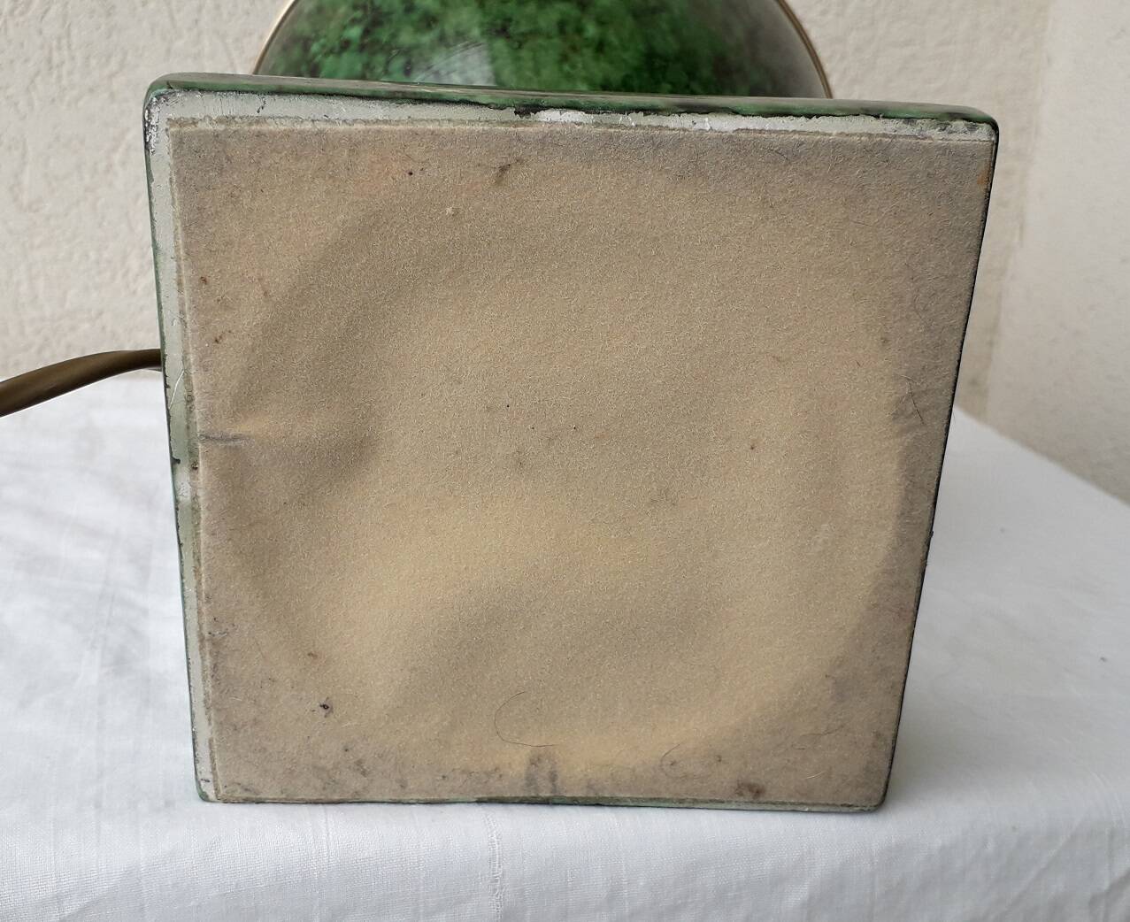 Pied de lampe vert Drimmer