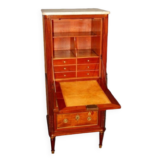 18th century small secretary of lady louis xvi in mahogany