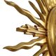 Large Wooden Sun Mirror Sunburst Butler Mirror Gold Witch Eye
