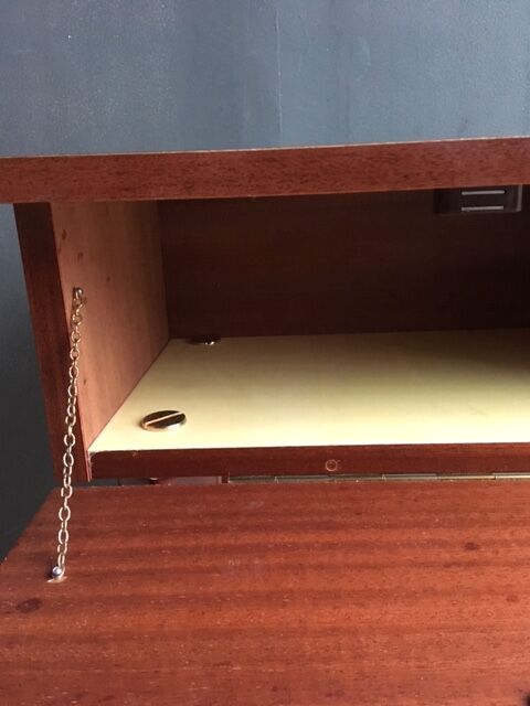 Vintage bedside yellow interior