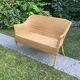 Banquette en bambou, rotin & osier adulte vintage