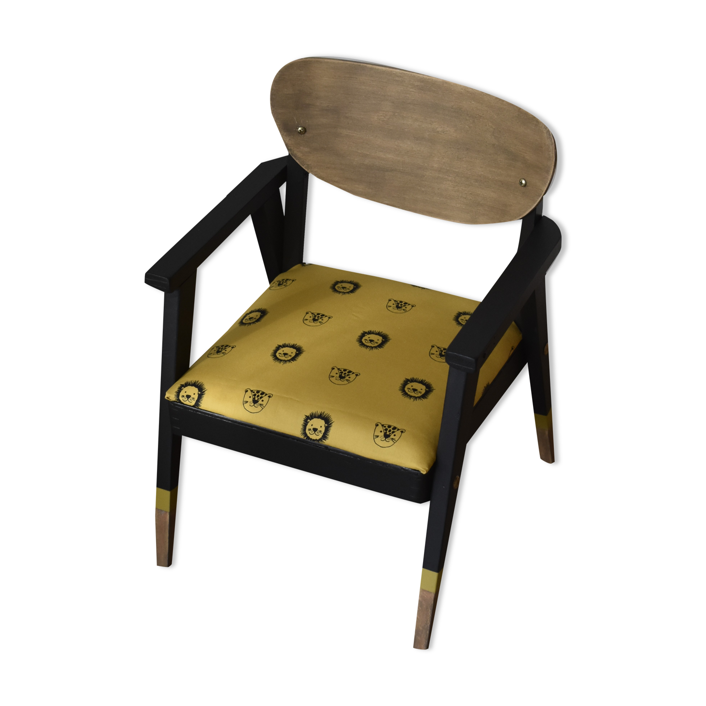 Restored vintage children's armchair