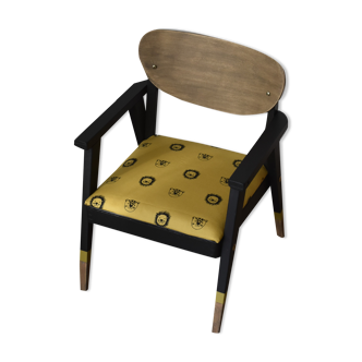 Restored vintage children's armchair