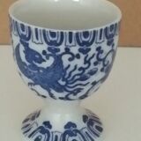 2 coquetiers japonais en porcelaine