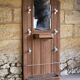 Art Deco walnut coat rack