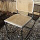 Set de 4 chaises blanches Cesca B 32 de Marcel Breuer made in Italy 1998