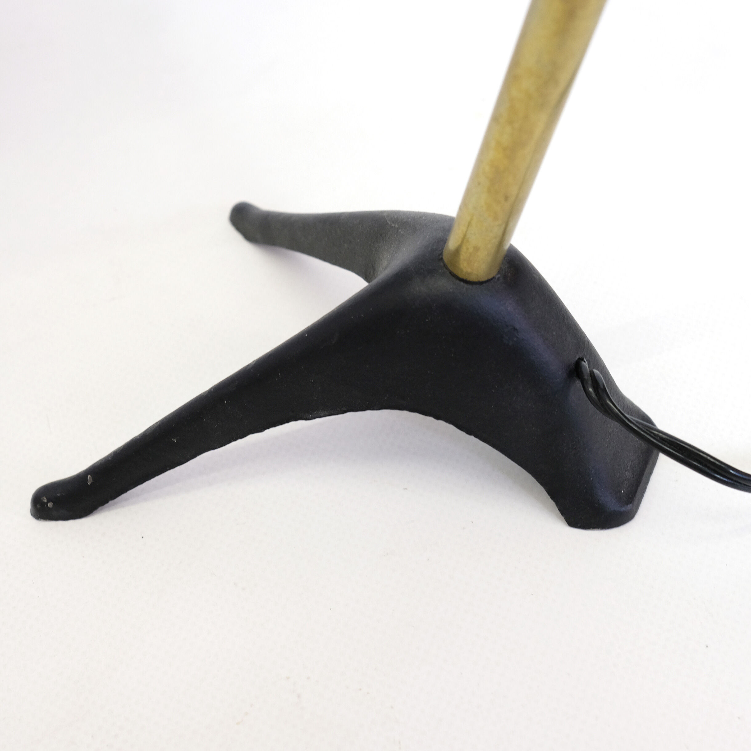 Turquoise modernist lamp from the 50