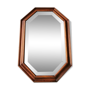 Miroir vintage en bois avec verre