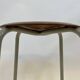 Vintage school stool, 1970s industrial design, Dutch minimalist
