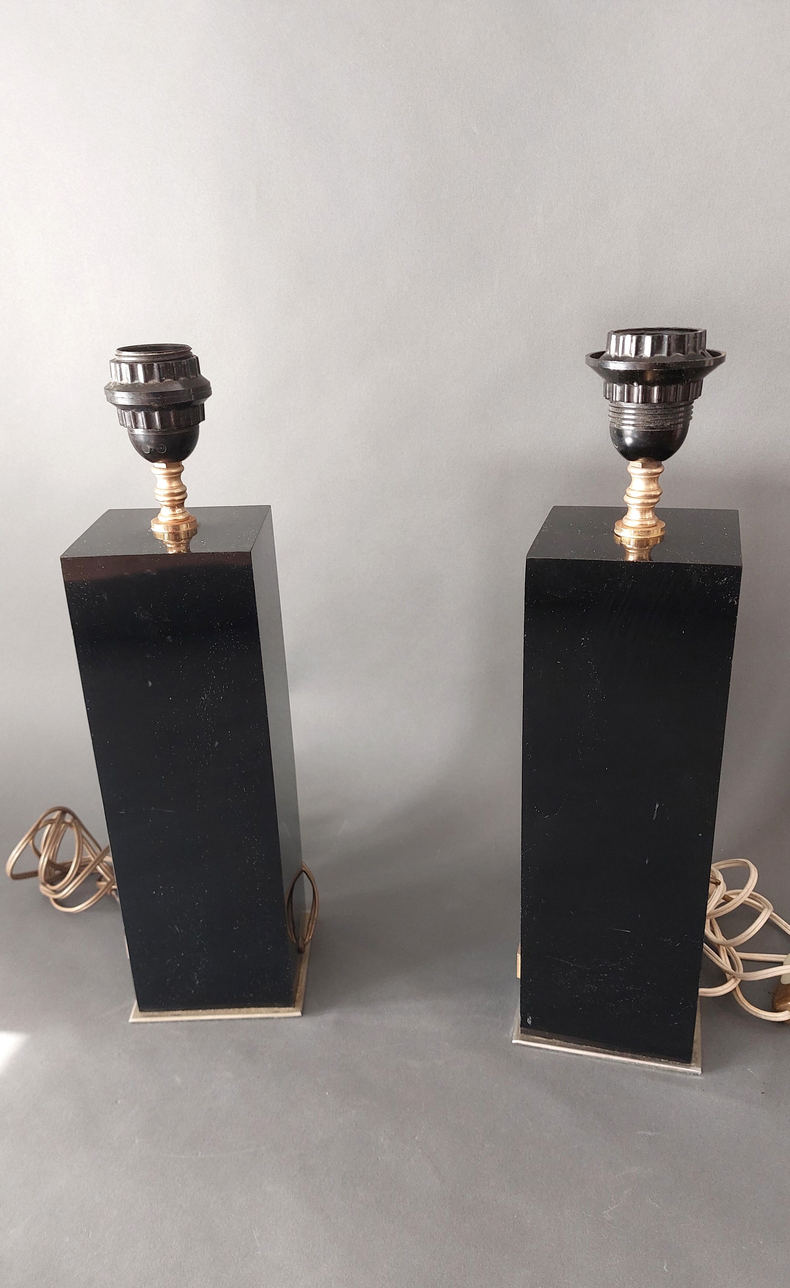 Pair of lamps 1960/1970 black.