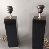 Pair of lamps 1960/1970 black.
