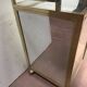 1970s brass bar with a mirrored front from the 20th century.